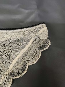 Lace Thong Panty with Bow Detail