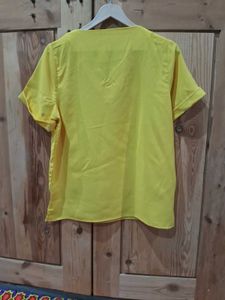 Vibrant Yellow Short Sleeve Top