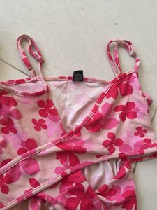 Cute Floral Print Mini Dress