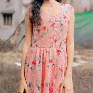 Flowy Floral Sleeveless Dress