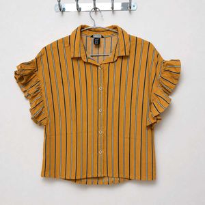 Stylish Striped Yellow Top