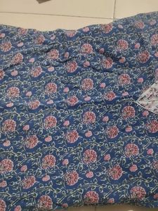 Blue Floral Print Kurta