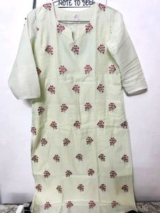 Indie Picks Chanderi Silk Straight Kurta