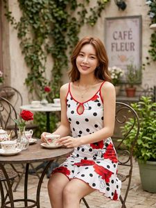 Cute Polka Dot & Floral Nightdress