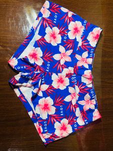 Floral 'Love' Print Briefs