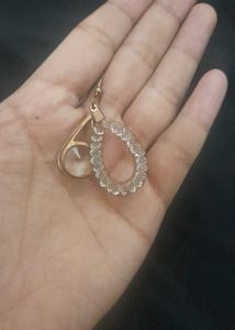 Beautiful Long Earrings With Beads IN Net