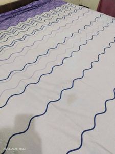 Wave Pattern cotton king size Bedsheet