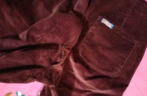 Velvet Burgundy Pants