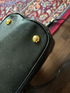 Prada Black Leather Tote Bag