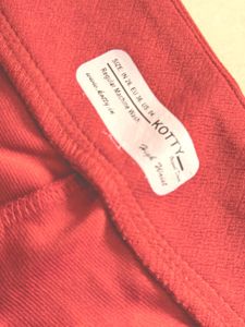 Coral coloured Wide Leg Pants