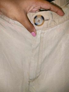 Chic Beige Pleated Shorts