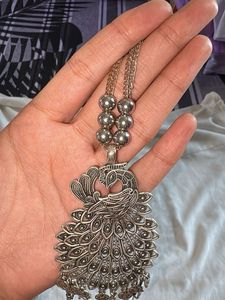 Boho Peacock Pendant Necklace
