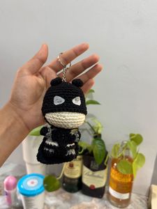 Crocheted Batman Keychain