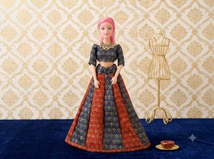 Lehenga Choli Set for Dolls