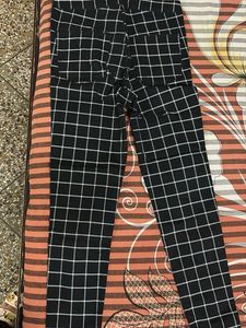 Checkered Black Pants