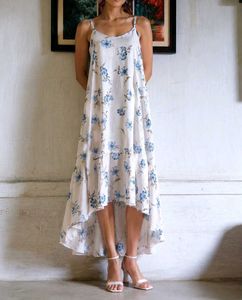 Floral Print High-Low Dress