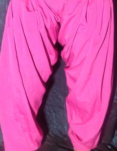 🌼 Magenta Silk Harem Salwar / Patiala Style Botto