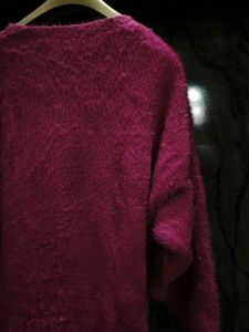 Fuzzy Magenta Sweater