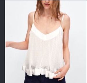 ZARA White Cami Top