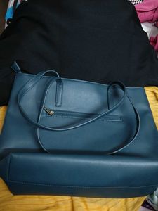 Stylish Teal Tote Bag