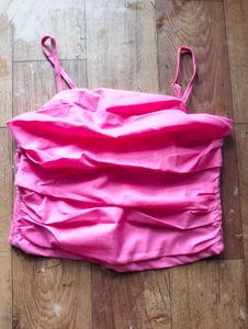 ⚡Chic Ruched Spaghetti Strap Crop Top