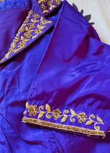 Elegant Royal Blue Saree