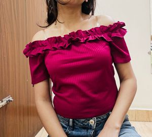 Deep Red Color Top