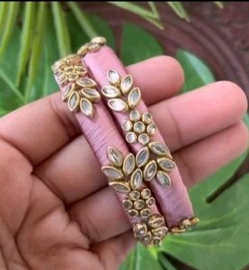 Elegant  Silk Thread Bangles any one pair