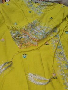 Embellished lime green Kurta, SIZE=XXL