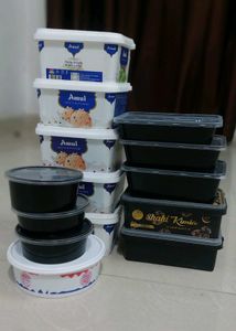 Assorted Food Containers - Amul & More
