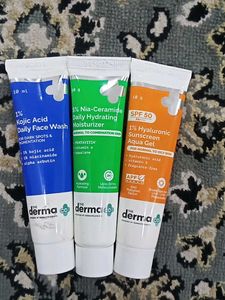The Derma Co. Face Wash, Moisturizer & Sunscreen