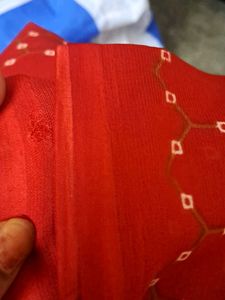 2 comboo new trendy red chunari  saree
