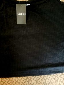 branded  Black Ribbed Cami Tank Top