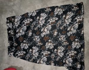 Floral Print Boho Maxi Skirt