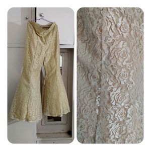 anarkali kurti with full flared plazzo