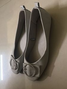 Elegant Silver Ballet Flats(never used)