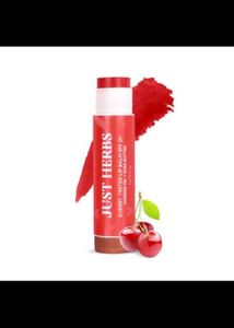 New Just Herbs Cherry Tinted Lip Balm SPF 20+