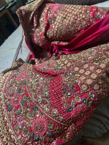 Luxury pure handwork Bridal Lehenga..