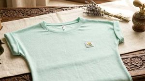Cyan colour top