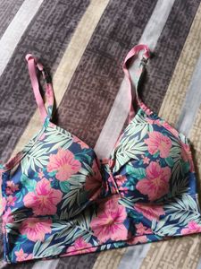 Tropical Floral Bikini Top / Bra Innerwear