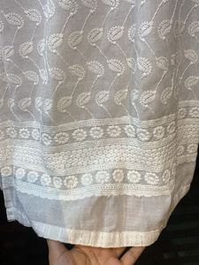 Elegant White Chikankari Kurta