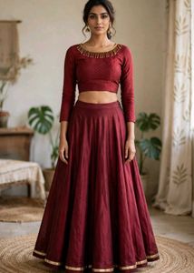 Maroon Lehenga Choli Set