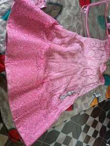 Stunning Pink Embroidered Lehenga Choli