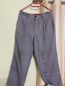Houndstooth Patterned Trousers