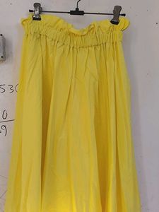 Vibrant Yellow Ethnic Skirt