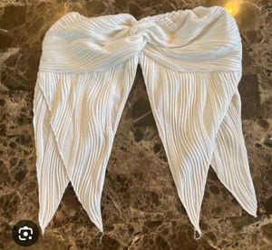 White Pleated Top