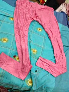 Embroidered Pink Kurta and pjami
