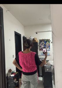 Crocheted Pink Sleeveless Top