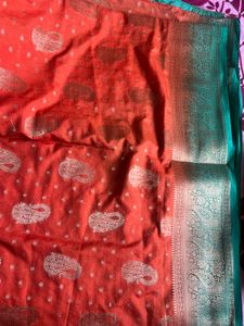 orange saree