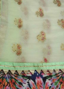 pure chiffon Embroidered Saree
